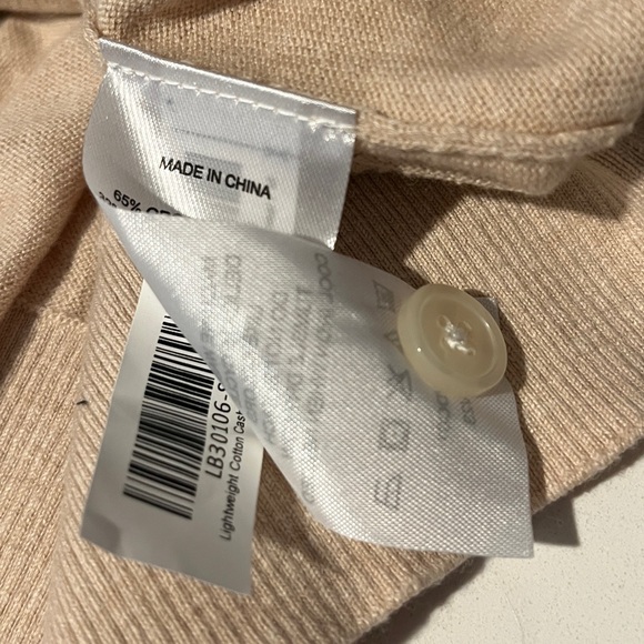 Quince NWT Lightweight Cotton Cashmere Blend Cream Button Cardigan, size M - Picture 12 of 12